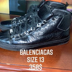 Balenciagas black size 13 great fit comfortable